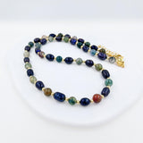 Natural Stone Baroque Pearl Necklace Agate Bead Charm Jewelry