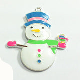 10pcs/lot Enamel Snowman Pendants, All Enamel, 45mm*44mm