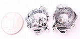 10pcs Antique Silver Horse Head Animal Pendants