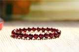 Natural AA Garnet Bracelet 8~9mm Bead Bracelet