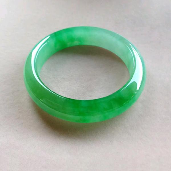 Zheru Jewelry Natural Burmese Jadeite Green Bracelet Princess Jewelry