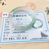 Natural Jadeite Bracelet Two-tone 54-62mm Female Jade Bracelet Gift