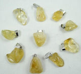 Natural Stone Turquoise Quartz Crystal Irregular Shape Pendant