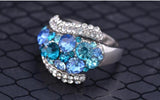 Colorful Ring Crystals From Austrian Ring for Women and Men
