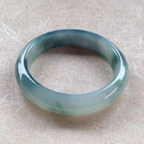 Zheru Jewelry Natural Myanmar Jadeite 54-64mm Two-Color Bracelet for Her