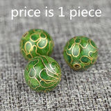 Cloisonne Enamel Filigree 16mm Bead Charm DIY Jewellery Making Pendant