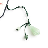 Aventurine Jade Magnolia Flower Pendant Crystal Phone Chain