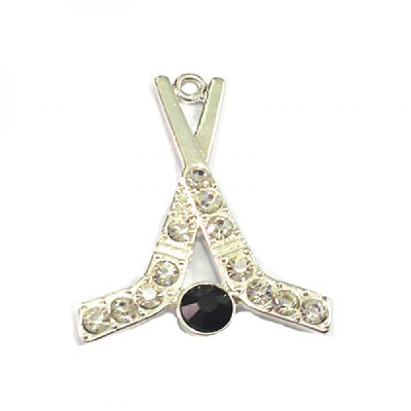 10pcs/lot Hockey Rhinestone Pendants For Necklace