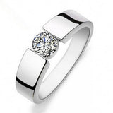 Zircon Stone Men's Ring - Wedding Jewelry