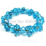 Cluster Crystal Glass Beads Bracelet for Women