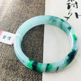 Zheru Jewelry Natural Jadeite Bracelet 54-62mm Double Jade Gift