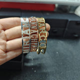 Stainless Steel Bracelet with Zircon Name Mother's Joy