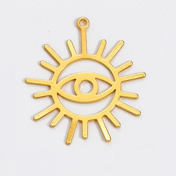DIY Brass Electroplating Multi-color Devil Pendant Necklace Accessory