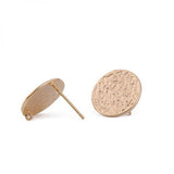 Vintage Round Stud Earring Findings for DIY Jewelry Making