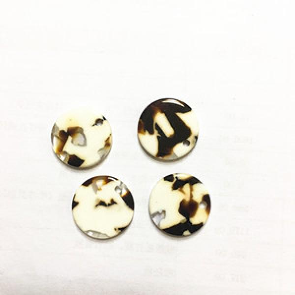 100pcs Acetic Acid Marble Coin Charms for Jewelry Making