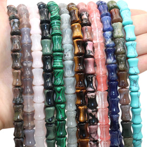 8X12MM Natural Stone Bamboo Shape Beads DIY Jewelry Making