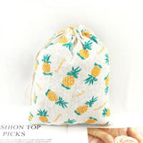 19x24cm Linen Cotton Jewelry Bags Drawstring Pouches