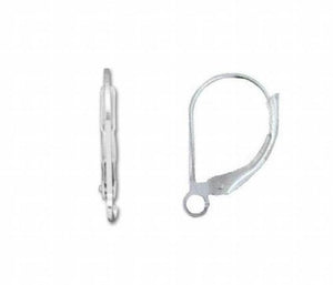 5 Pairs Sterling Silver Lever Back Earrings 10X17mm DIY Jewelry Making Hot