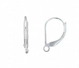 5 Pairs Sterling Silver Lever Back Earrings 10X17mm DIY Jewelry Making Hot
