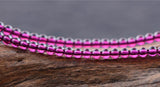 5A Rhodolite Garnet Beads 3.5-4.8mm Rose Red Smooth Round 15 Inch Strand