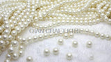 500pcs Vintage Plastic Ivory/Pearl Beads (4-16mm) Flapper Style Necklace