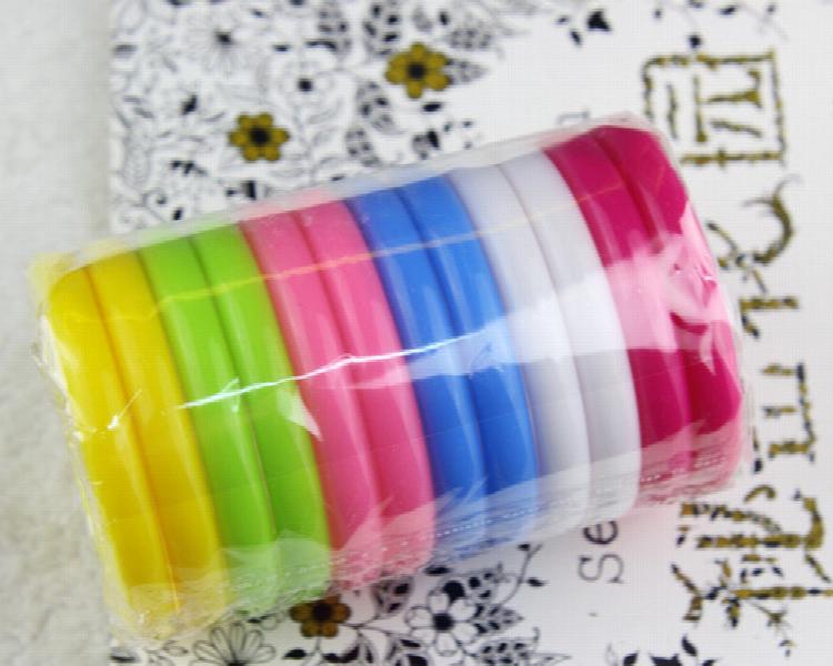 12pcs Colorful Loop Bracelet Plastic Bangle Bracelets for Kids