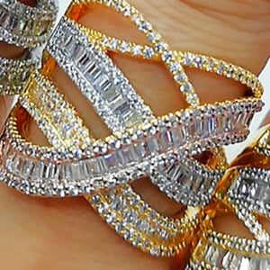 Bold Statement Rings with Zirconia Stones for Women