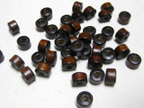500 Brown 7X6mm Column Heishi Wood Beads