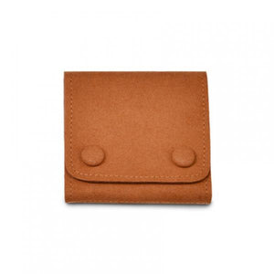 Button Microfiber Jewelry Bag for Business Trips