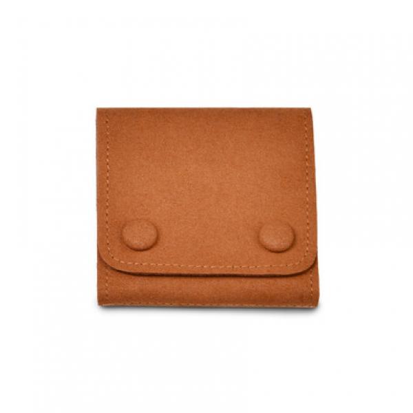 Button Microfiber Jewelry Bag for Business Trips