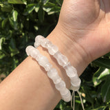 Fengbaowu Rock Quartz Bracelet Vase Flower Pot Beads Crystal Healing Stone