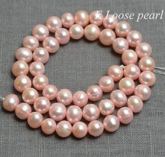 Freshwater Pearl Pink Beads 8-9mm DIY Necklace Earring
