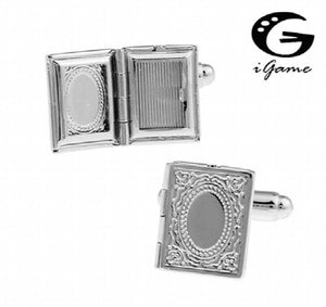 Men's Silver Photo Frame Style Cuff Links