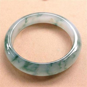 Natural 54mm-64mm Burmese Emerald Light Flower Bracelet Princess Jewelry