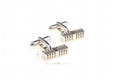 Lepton Rectangle Cufflinks, Simple Gift for Men