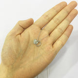 925 Silver Heart Zircon Couple Necklaces Women Pendants Jewelry Gift