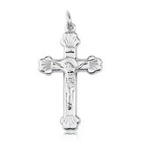 925 Sterling Silver Jesus Cross Pendant Necklace + Chain