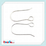 DIY 925 Silver Polish Hook Coil Earrings Pure Silver 925