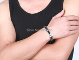 Health Magnet Stone Link Chain Bracelet 8.26''