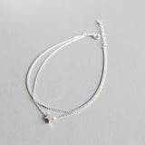 925 Sterling Silver Two Layers Star Charm Anklet For Women S925 Ankle Bracelet