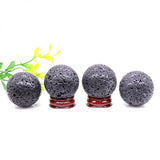 Crystal Quartz Volcanic Lave Ball Statue Yoni Ball Reiki Quartz Globe