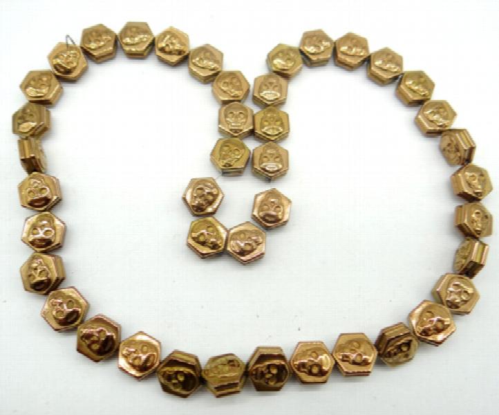 Natural Quartz Crystal Hematite Craft Loose Beads Pendant