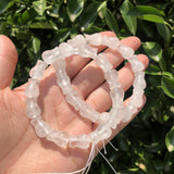 Fengbaowu Rock Quartz Bracelet Vase Flower Pot Beads Crystal Healing Stone