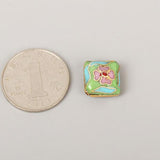 Small Enamel Flower Loose Beaded DIY Cloisonne Jewelry Findings