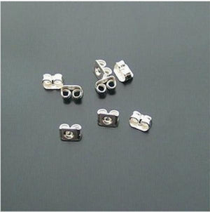 36 pcs/Set Silver Plated Earring Back Stoppers Jewelry Accessories