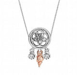 925 Silver Sparkling Starfish Pan Necklace