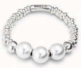 925 Silver Pendant Beads Bracelet - Holiday Jewelry