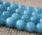 Natural Aquamarine Beads Stone 6-10mm Round Smooth Kunzite Gem