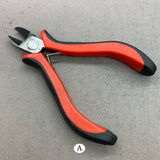 DIY Beads Scissors Pliers Accessories Set Red Steel