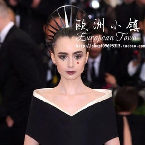 Goth Crown Party Iron Jewelry Baroque Alloy Gothic Headpiece Tiaras